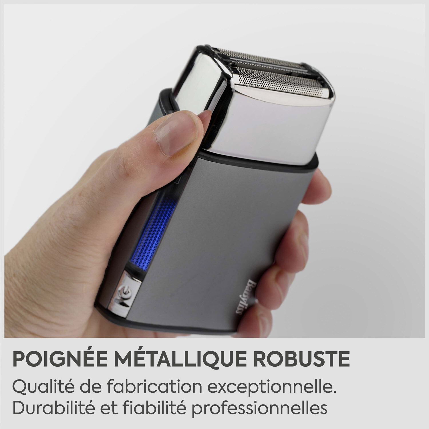 Rasoir &eacute;lectrique &agrave; double grille Super-X Metal (Silver Edition)